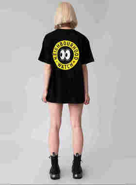 英国潮牌正品直邮Long Clothing情侣款卡通大眼睛短袖宽松T恤