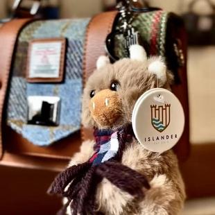 英国Islander代理直营Harris Tweed®正品苏格兰牛钥匙扣包挂件
