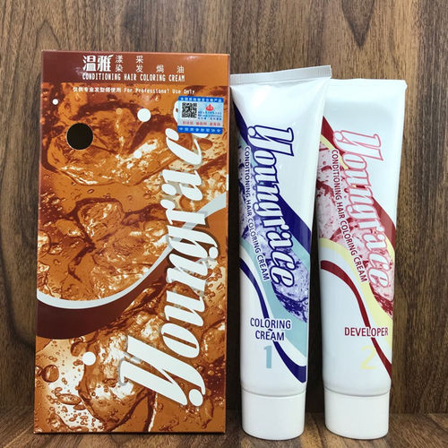 温雅漾采染膏焗油170mlx2 自然黑色啡黑栗棕色咖啡染膏纯植物染膏 - 封面