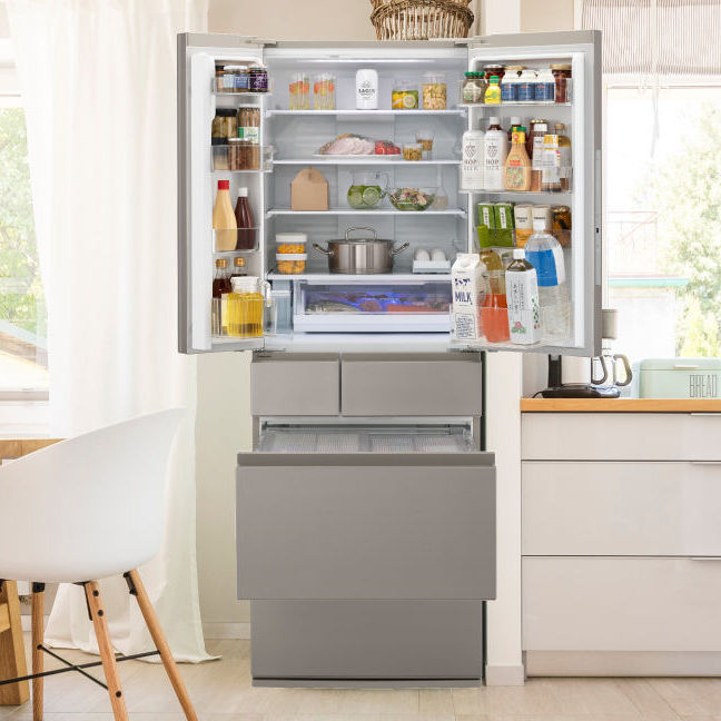 日本进口松下551升法式冰箱