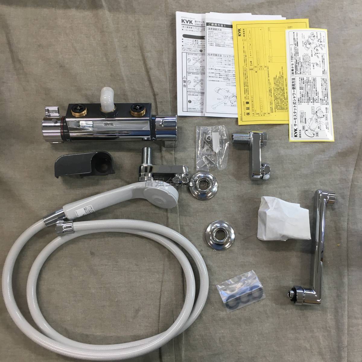 KVK浴室壁挂恒温一键式花洒套装图片