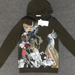 C男装女装连帽领长卫衣 时尚个性重工艺套头衫 潮牌流行上衣2990