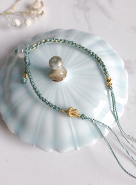 手工编织定制翡翠路路通平安扣