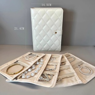 首饰收纳袋册包新款旅行珠宝手镯耳环项链戒指黄金饰品防氧化