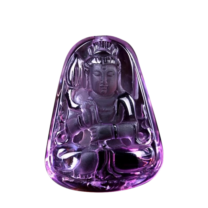 紫水晶吊坠本命佛大势至菩萨肖马