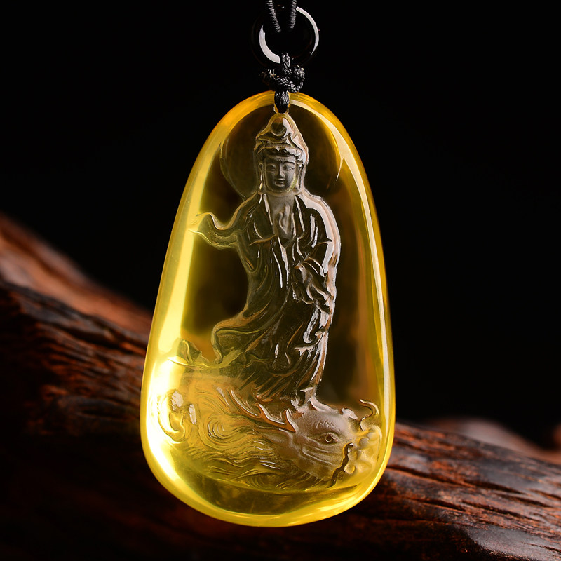 巴西黄水晶观音吊坠多少钱】巴西黄水晶观音吊坠优惠券免费领取-有条鱼