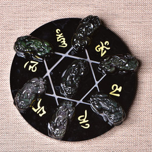 七星台貔貅摆件富贵满堂聚宝盆七星阵兴财摆设七星堂貔貅台吉祥物