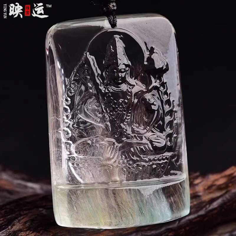 绿发晶虚空藏菩萨吊坠生肖虎属牛