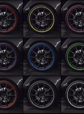 适配23/24款奔驰GLC260300L汽车轮毂防刮蹭保护圈防撞胶条轮胎