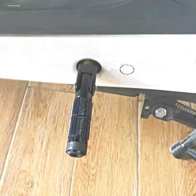 适配雅迪E8DE8DM6G5改装通用配件铝合金搁脚8mm脚蹬前后折叠脚踏