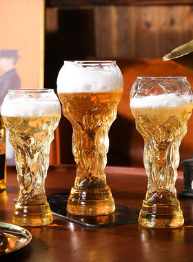 精美啤酒杯2026世界足球杯大力神子酒吧大容量足球杯大力神杯