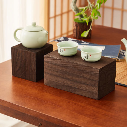 实木展示架工艺品摆件茶具托架