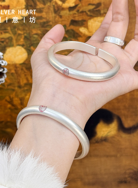 【圣诞节礼物】9999银手镯送女生