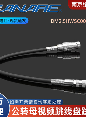 CANARE佳耐美 DM2.5HWSC002E-BJ 小型公转母视频跳线盘跳线0.2米