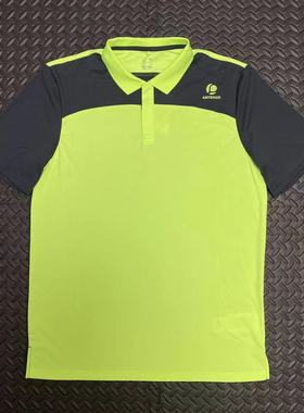 OrangeLAB 迪卡户外网球polo衫男女透气速干短袖羽毛球服运动上衣