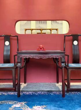 印度小叶紫檀沙发复古桌子