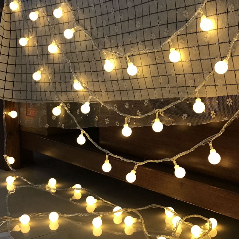 圣诞新年装饰灯led圆球气泡彩灯