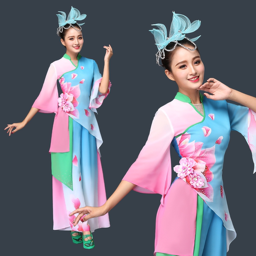 秧歌舞演出舞蹈服女古典舞中国风