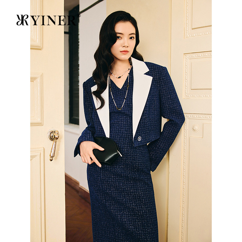 【1996系列】YINER音儿2026春季新款花纱肌理羊毛混纺箱型外套,女装/女士精品,短外套,淘宝优惠券,粉丝福利购,淘宝优惠卷