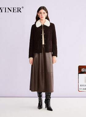 音儿专选水貂毛皮骆驼绒混纺棉服