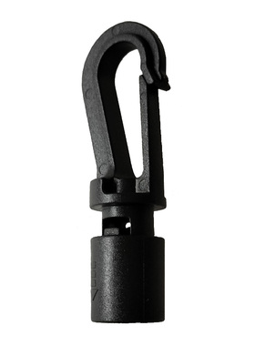 箱包相关配件逸姿欣GK8皮划艇配件弹力绳端部应用1个黑色POM挂钩