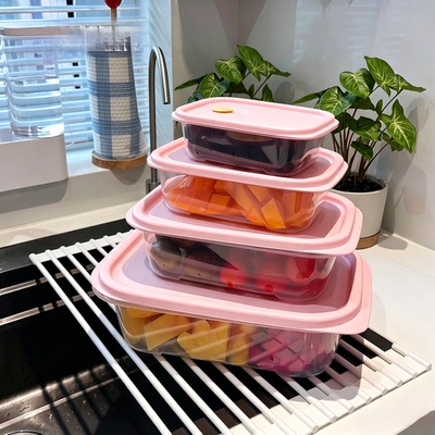 夸1万遍~超好用！保鲜盒冰箱水果便当盒厨房食品级可微波炉密封盒