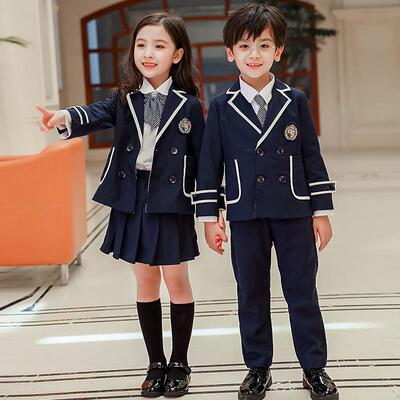 2021唐园坊秋冬西服四件套新款幼儿园小学生校服园服套装男女童