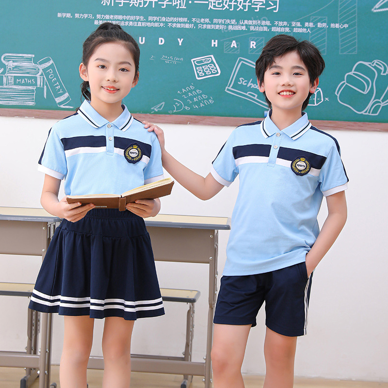 新品幼儿园服夏季英伦学院风儿童校服套装中小学生班服毕业照服装