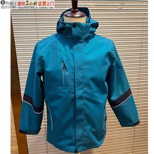 22006户外冲锋衣校园服运动三合一防水高中生初中生蓝色湖兰订制