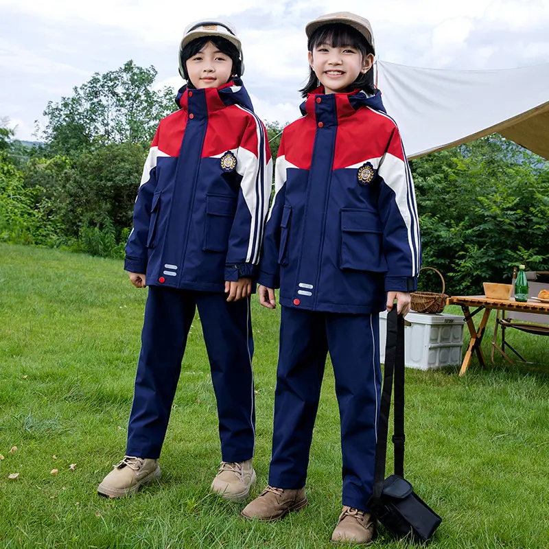 小学生校服冲锋衣幼儿园园服班服儿童秋冬三合一可拆卸防风三件套