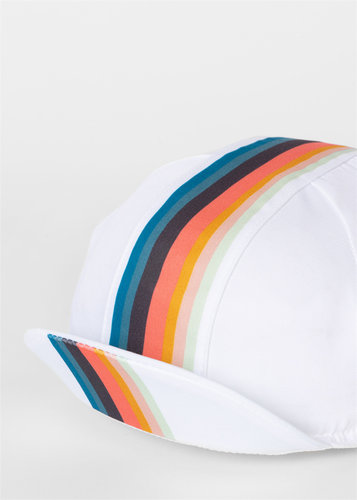 PaulSmith涤纶骑行小帽艺术条纹