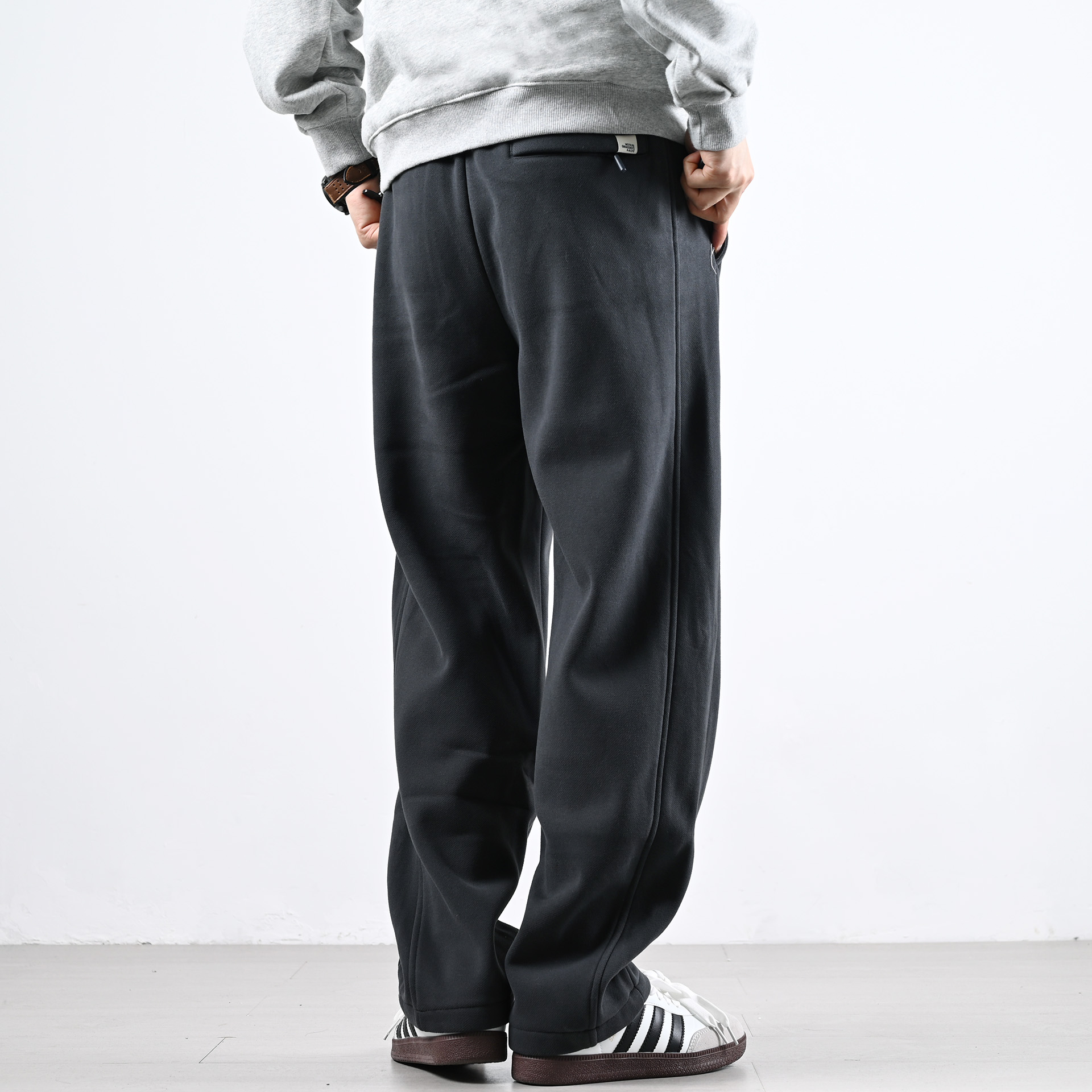 XGI 宽松阔腿裤男加绒加厚直筒休闲长裤百搭潮流百搭流行潮牌裤子