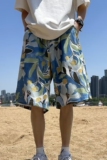2025夏季新款男士休闲五分裤宽松沙滩裤DK5512P20，男装牛仔裤，星座1108-1