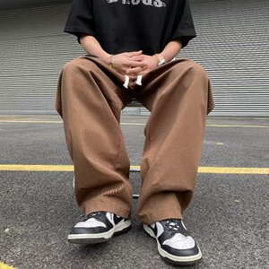 2025新款男宽松型日系简约纯色休闲裤潮  K2925 P38图片