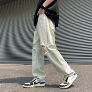 2025夏季新款男士破洞牛仔裤 K1613 P40图片