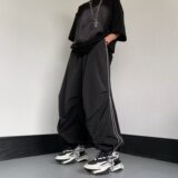 2025新款牛津后口袋隐形拉链薄款宽松休闲运动裤K31P45，女装休闲裤，星座1108-1