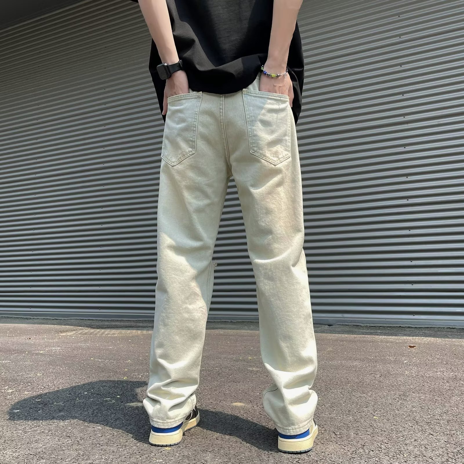 2025夏季新款男士破洞牛仔裤K1613P40,男装牛仔裤,星座1108-1