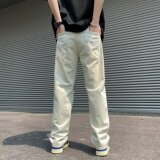 2025夏季新款男士破洞牛仔裤K1613P40，男装牛仔裤，星座1108-1