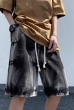 2025夏季新款潮流扎染男士牛仔短裤DK6675P45，男装牛仔裤，星座1108-1
