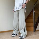 2023复古运动裤男夏季薄款速干裤宽松阔腿直筒休闲裤KK841P35，女装休闲裤，星座1108-1