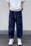 2025夏季新款男士休闲裤工装裤宽松长裤运动裤K1168P35，男装工装外套，星座1108-1