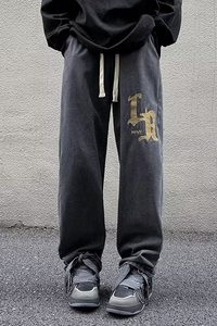 2025新款直筒牛仔裤男美式复古长裤宽松男裤 K9902 P45图片
