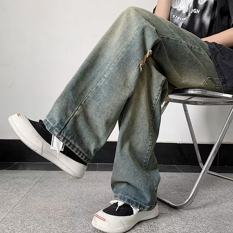 2025新款男士破洞牛仔裤K956P55,男装牛仔裤,星座1108-1