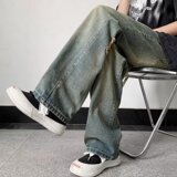 2025新款男士破洞牛仔裤K956P55，男装牛仔裤，星座1108-1