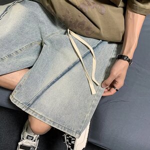 2025夏季新款男士牛仔短裤五分裤中裤 DK6666 P40图片