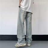 2025新款男士韩版休闲牛仔裤直筒宽松裤子NZ0663P45，男装牛仔裤，星座1108-1
