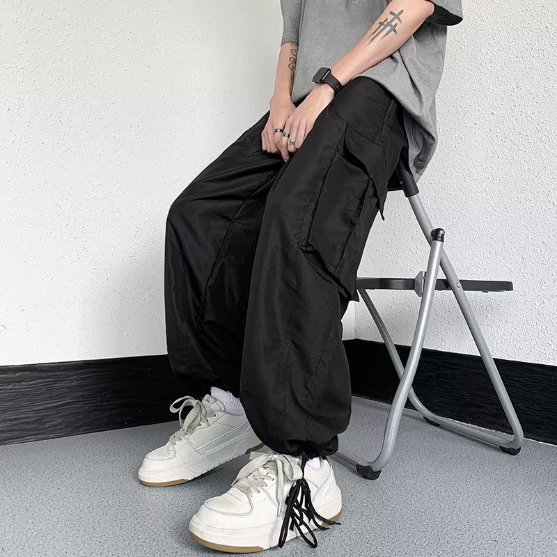 2025夏季新款薄款男士休闲裤工装裤宽松束脚裤K41P40,男装工装外套,星座1108-1