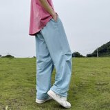 2025夏薄款速干时尚阔腿伞兵裤男降落伞裤子K81P40，男装休闲裤，星座1108-1