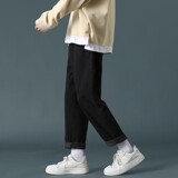 2023直筒休闲宽松春季新款潮牌休闲百搭牛仔长裤男NZ01-P35，男装休闲裤，星座1108-1