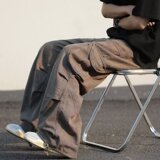 2025新款迷彩工装裤男街头宽松直筒运动多口袋阔腿长裤K113P55，男装工装外套，星座1108-1